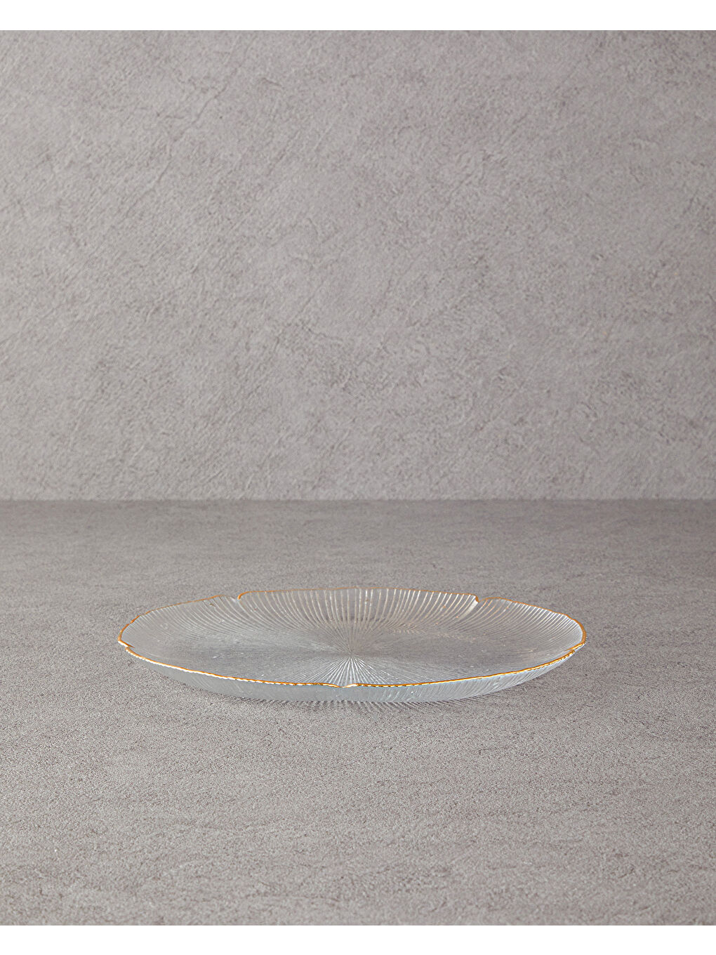 English Home Sari Siana Cam Servis Tabağı 28 cm Gold