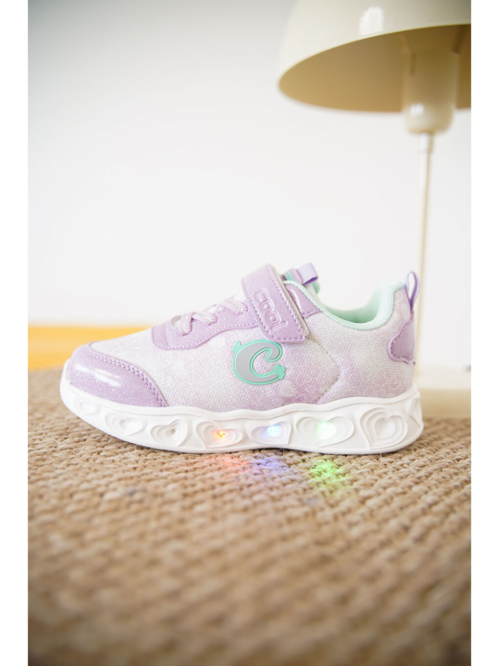 Lila Yuki Cırtlı Kız Çocuk Sneaker Spor Ayakkabı-2