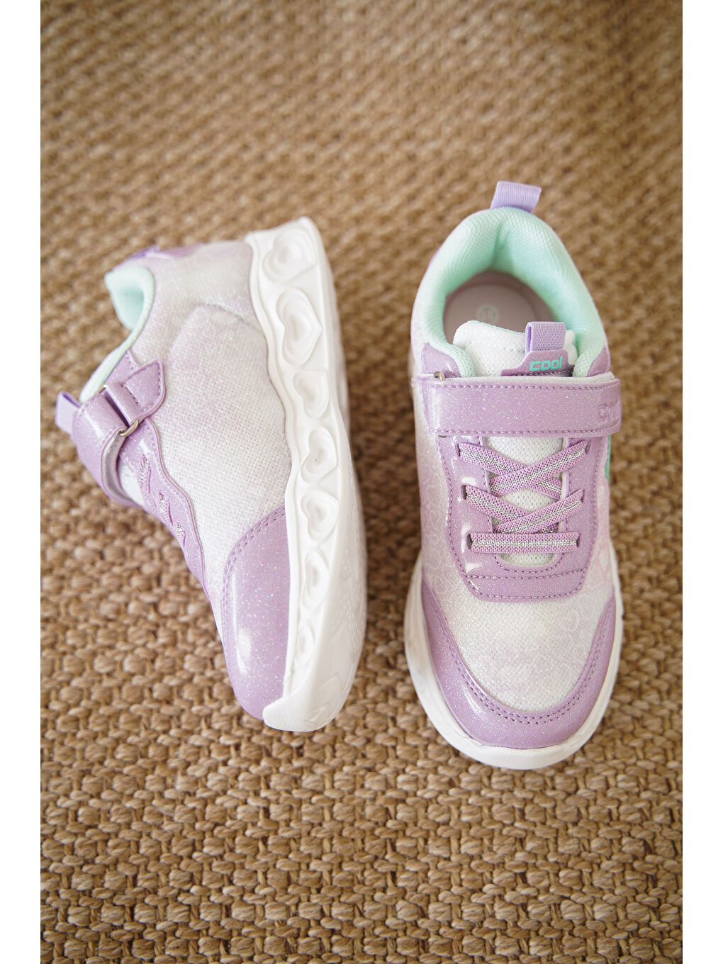 Lila Yuki Cırtlı Kız Çocuk Sneaker Spor Ayakkabı-3
