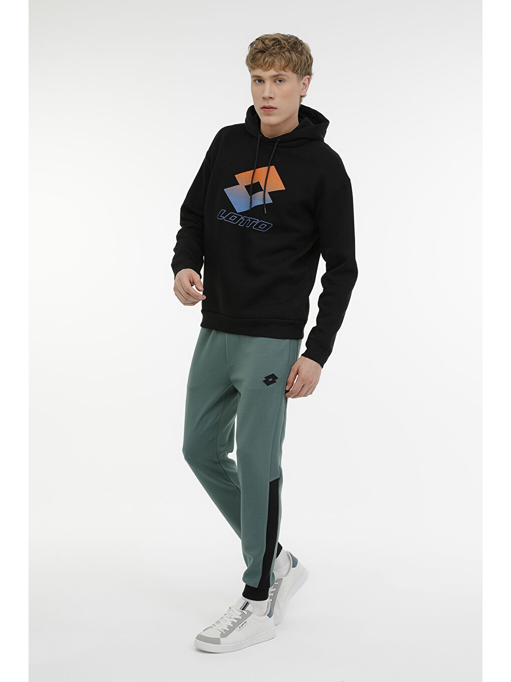 LOTTO Siyah M-CLETO HOODIE SWT 3PR Siyah Erkek Sweatshirt - 2