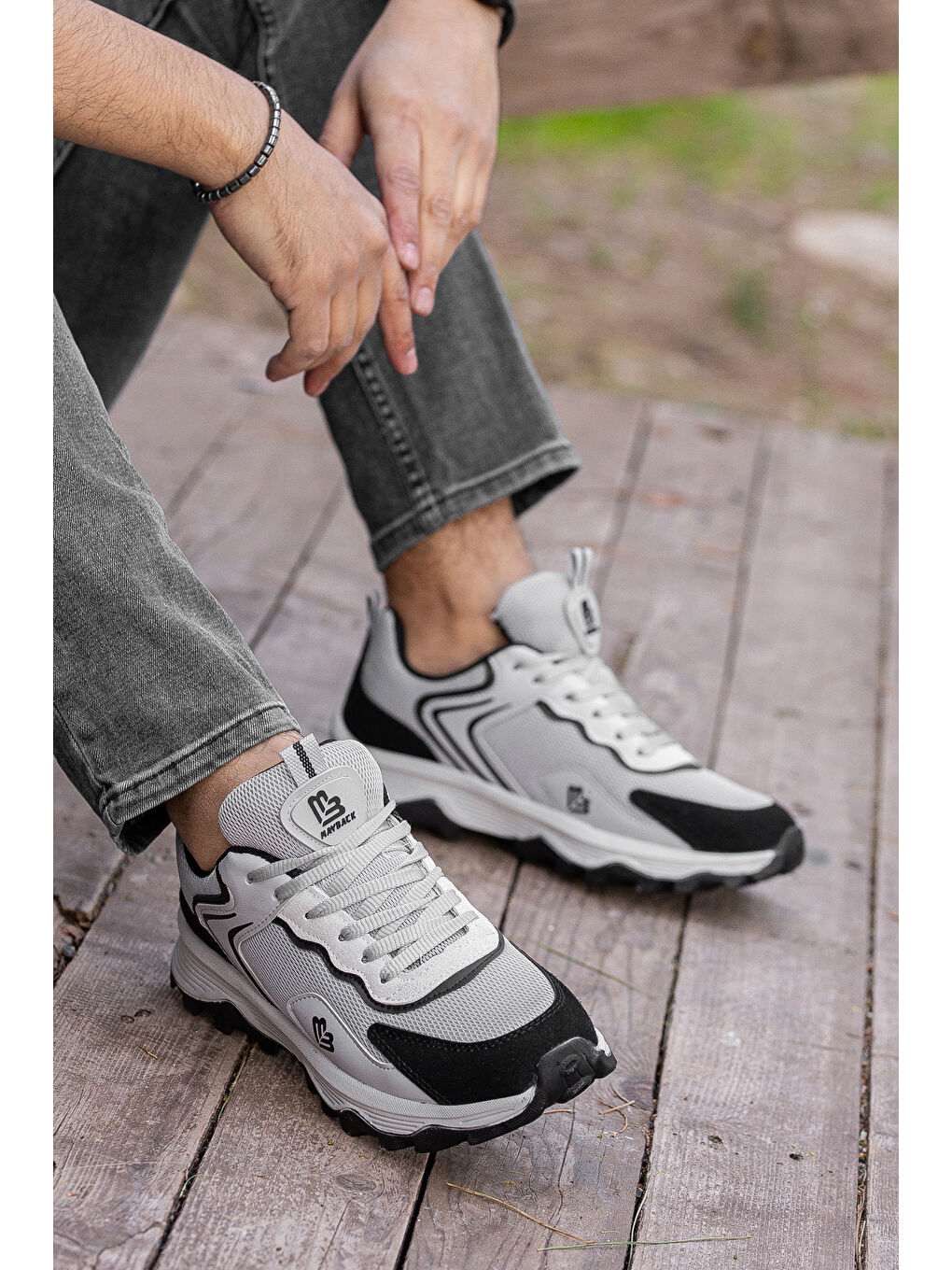 Gri D122 Günlük Ortopedik   Erkek Sneaker Spor Ayakkabı-1