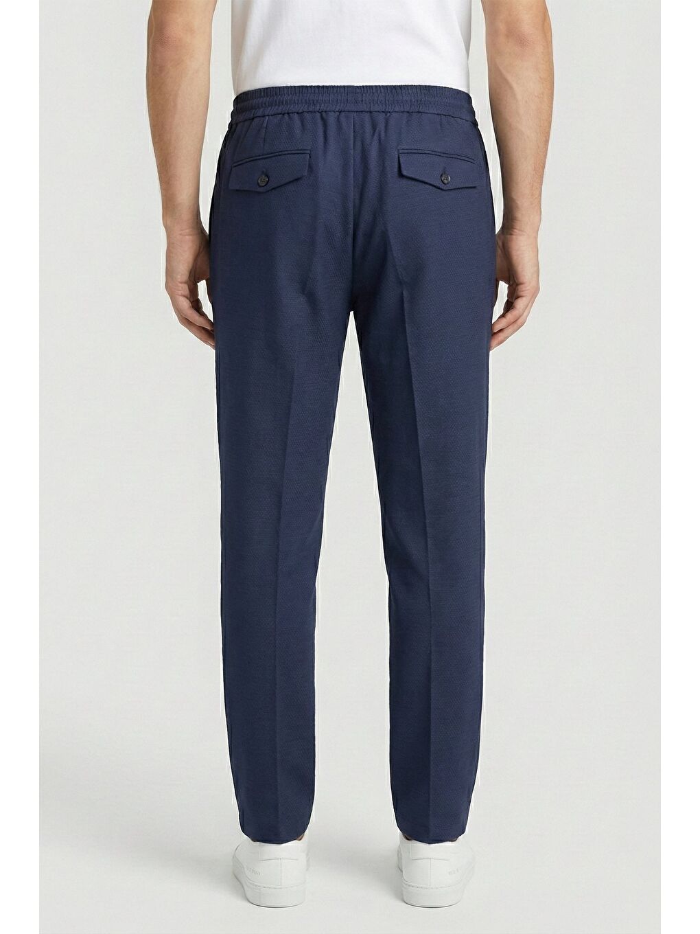 Lacivert Giotelli Erkek Yün Karışımlı Klasik Gri Günlük Pantolon-3