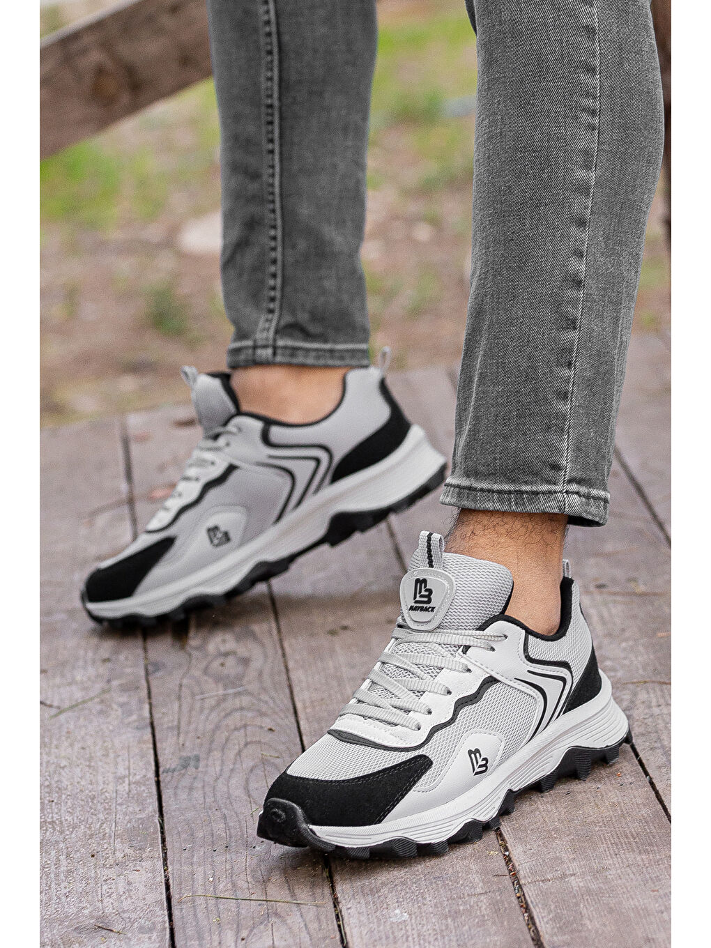 Gri D122 Günlük Ortopedik   Erkek Sneaker Spor Ayakkabı-2