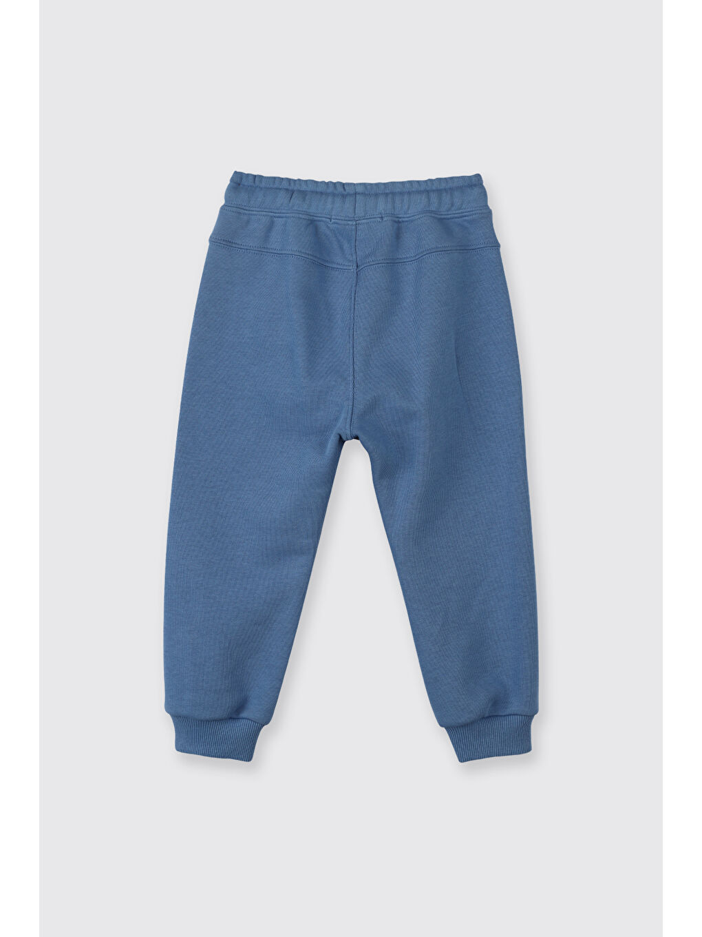 Erkek Bebek İkili Kordonlu Cepli Paçası Ribanalı Mavi Eşofman Altı-1