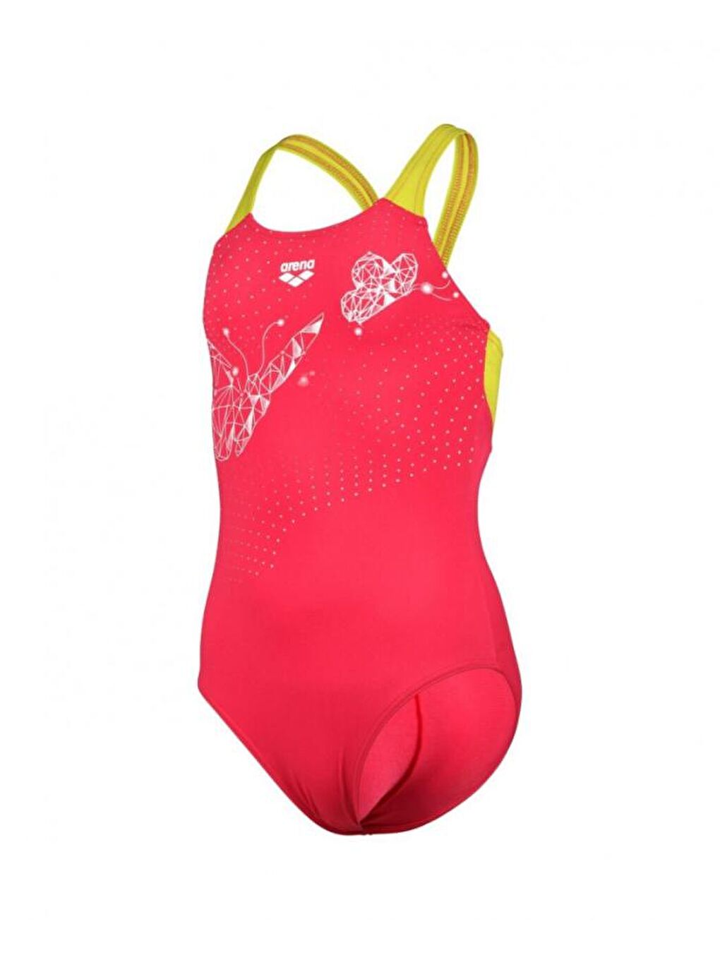 Arena Açık Pembe Butterfly Swimsuit V Back J Kız Çocuk Yüzücü Mayosu 006746960