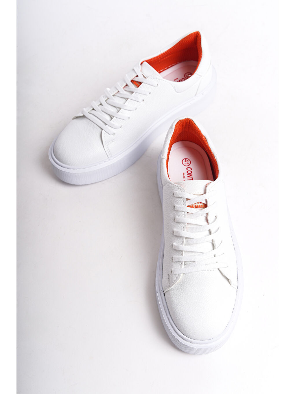 Beyaz D0355 Günlük Ortopedik   Erkek Sneaker Spor Ayakkabı