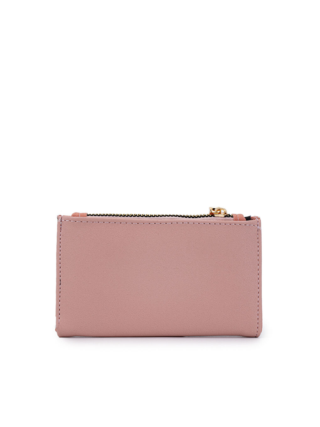 Minebag Pembe Suni Deri Kadın Cüzdan Pudra ZC189 - 2