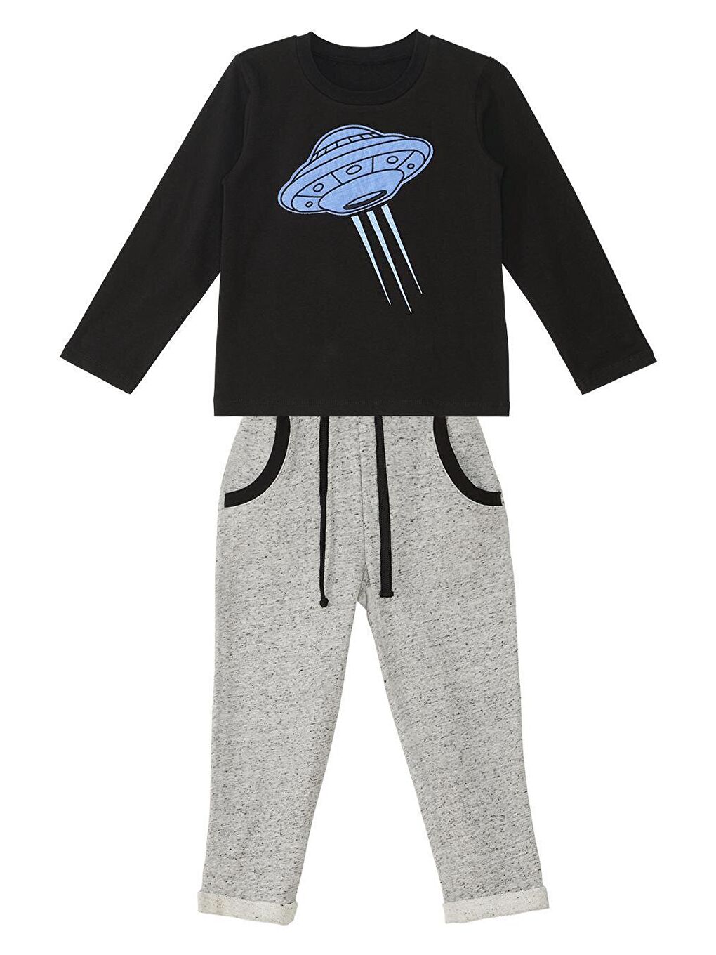 Karışık Ufo Erkek Çocuk Tshirt Eşofman Altı Takım-2