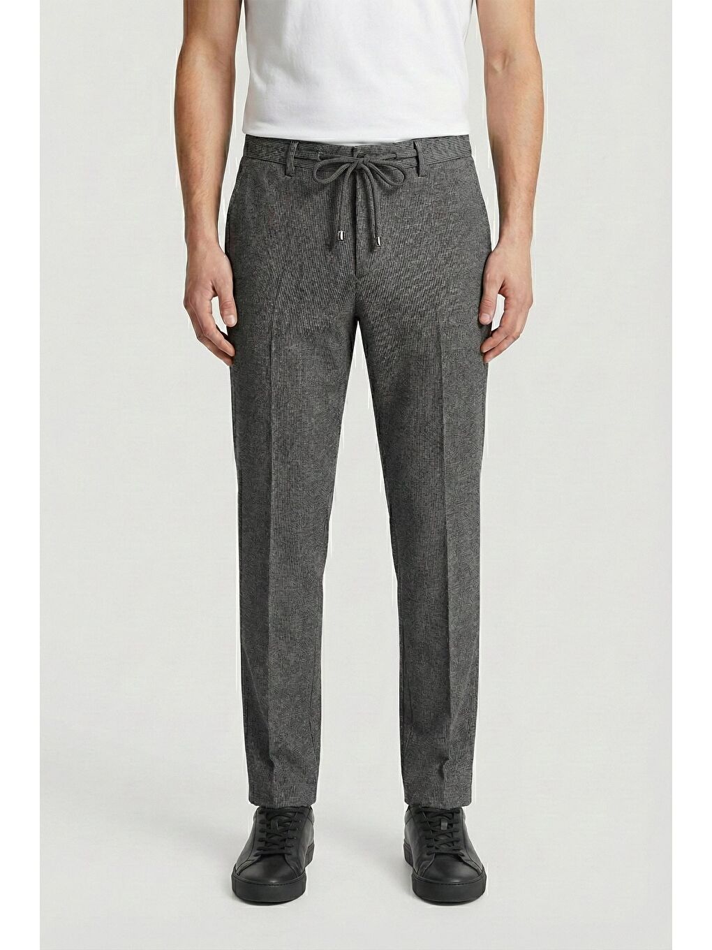 Giotelli Erkek Comfort Kalıp Antrasit Armürlü Klasik Kumaş Normal Bel Pantolon
