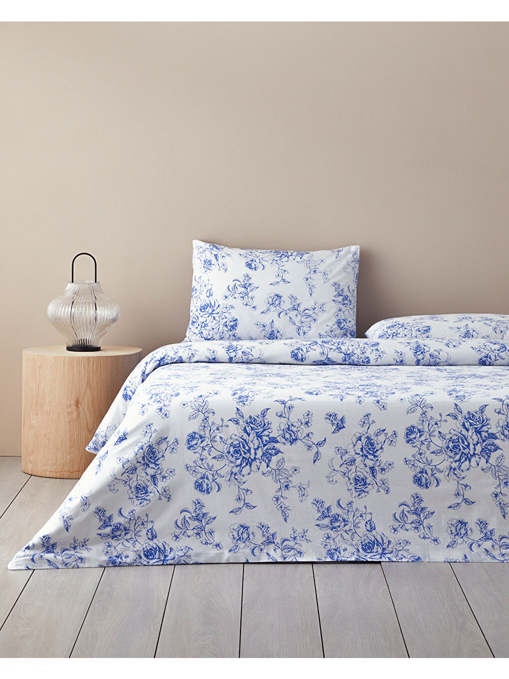 Rosey Violen Pamuklu Ranforce King Size Nevresim Takımı 240x220 cm Mavi