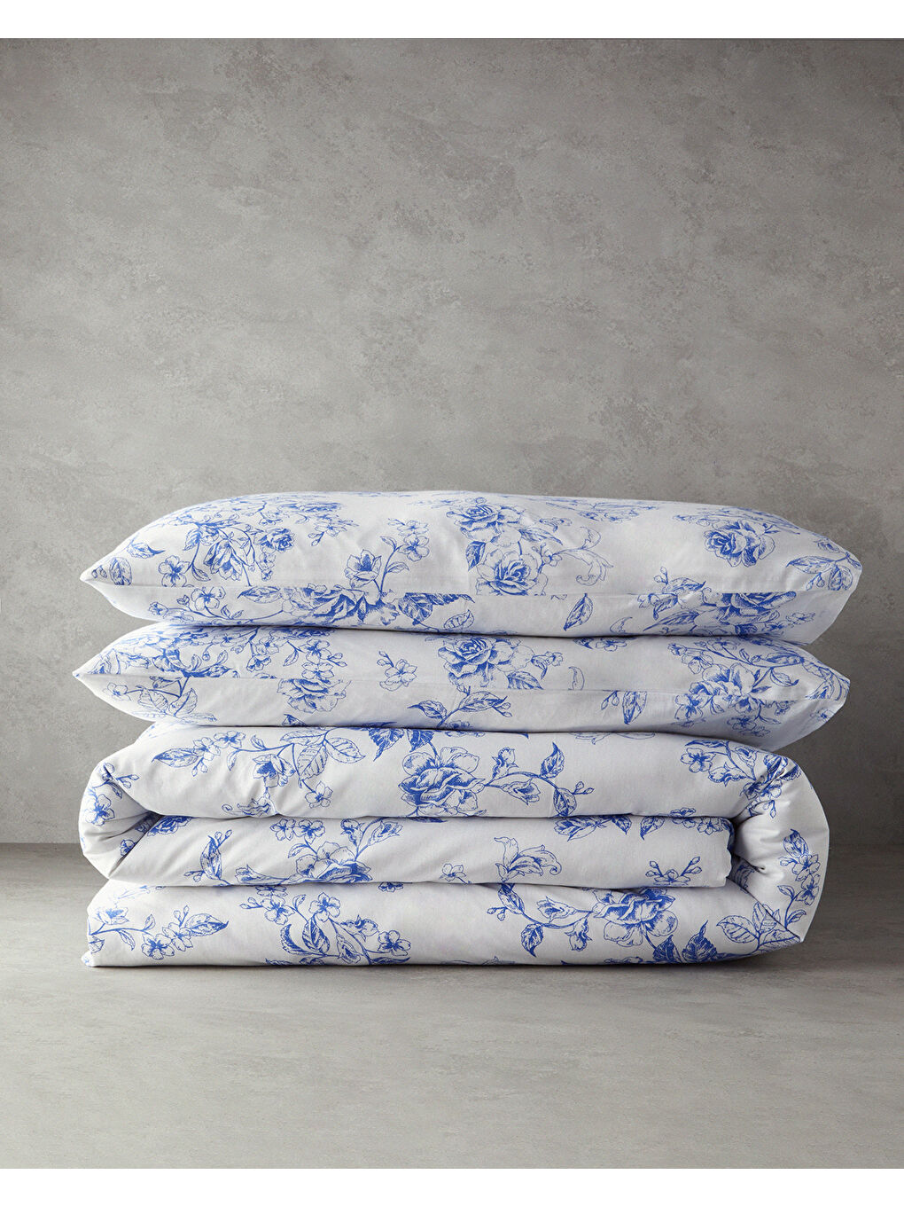 Rosey Violen Pamuklu Ranforce King Size Nevresim Takımı 240x220 cm Mavi-6