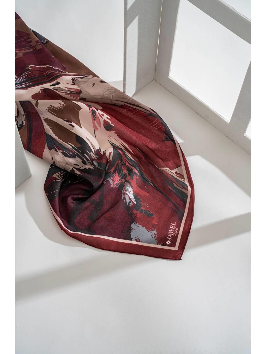 Karışık Kadın Soft Eşarp Paketi (Bordo Ekru-Haki Bordo-Gül Bordo)-4