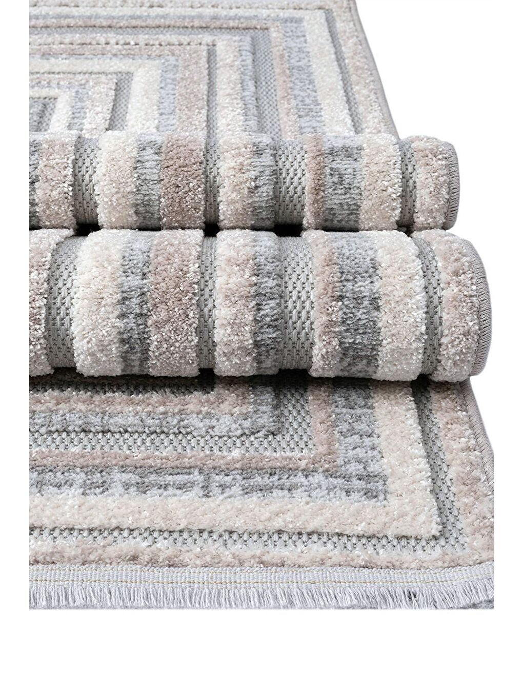 Bej Value 9905 Modern Dokuma Halı-100x200-1