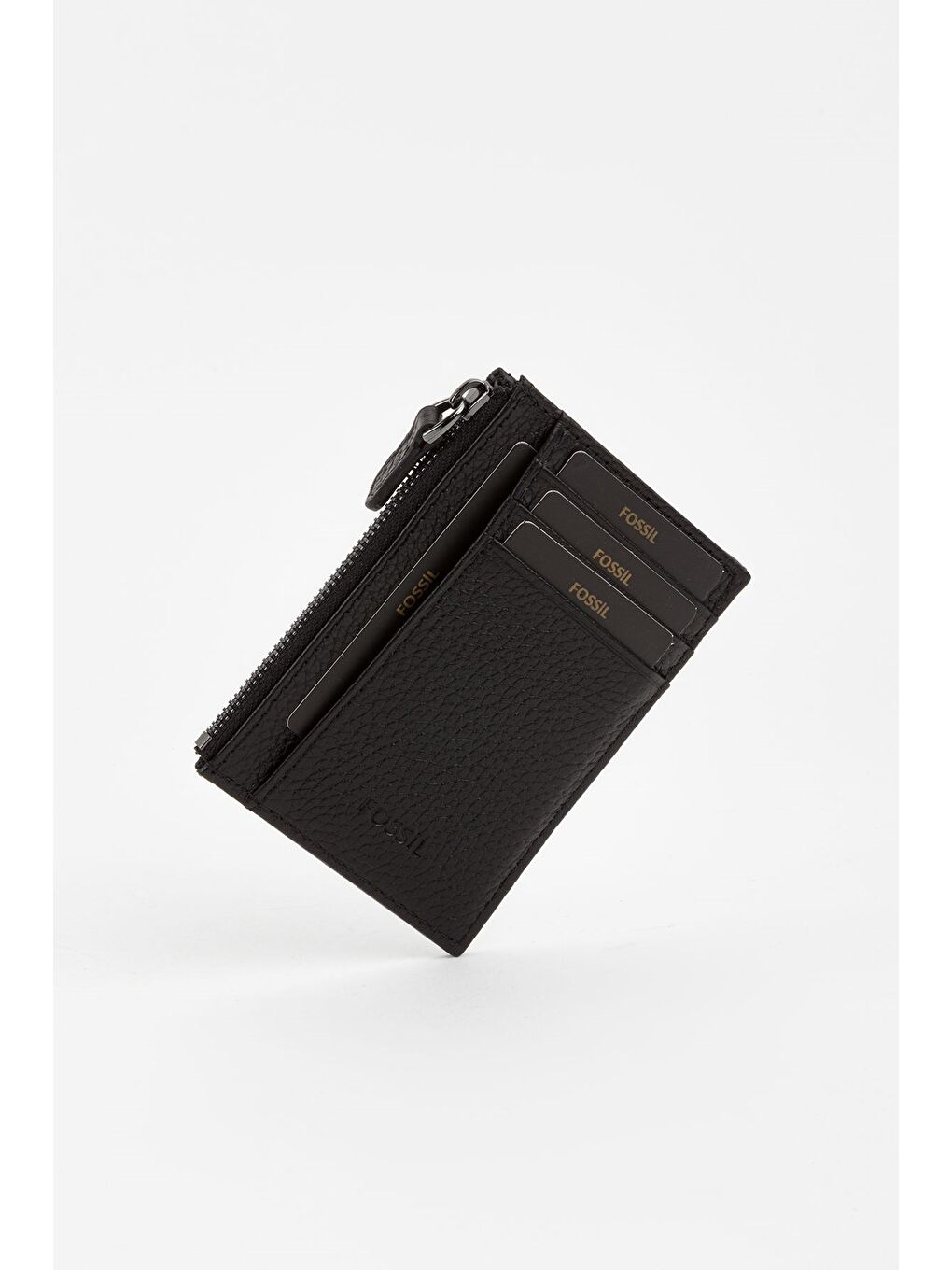 Siyah Kutulu Hakiki Deri Fermuar Detaylı Kırmızı Unisex El Portföyü Kartlık Cüzdan-2