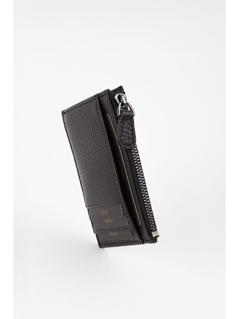 Siyah Kutulu Hakiki Deri Fermuar Detaylı Kırmızı Unisex El Portföyü Kartlık Cüzdan-4