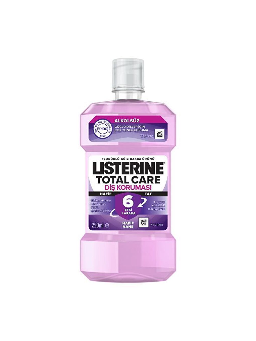 Listerine Renksiz Total Care Diş Koruması Hafif Tat Ağız Bakım Suyu 250 ml - 1