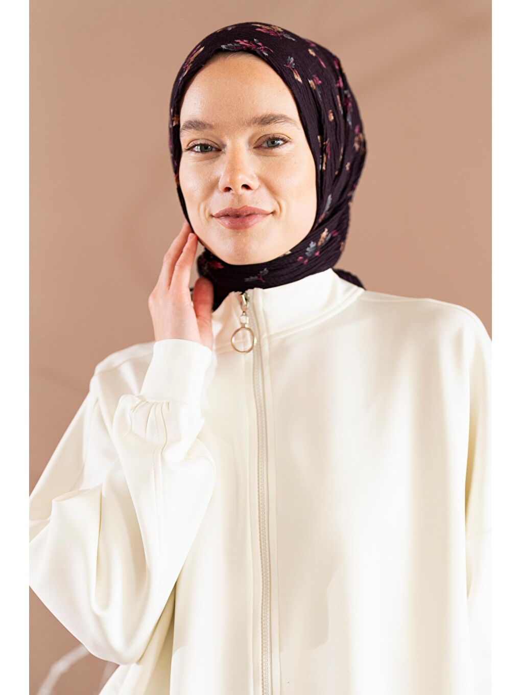 Bordo Kadın Ütü İstemeyen Meşe Desen Bürümcük Şal