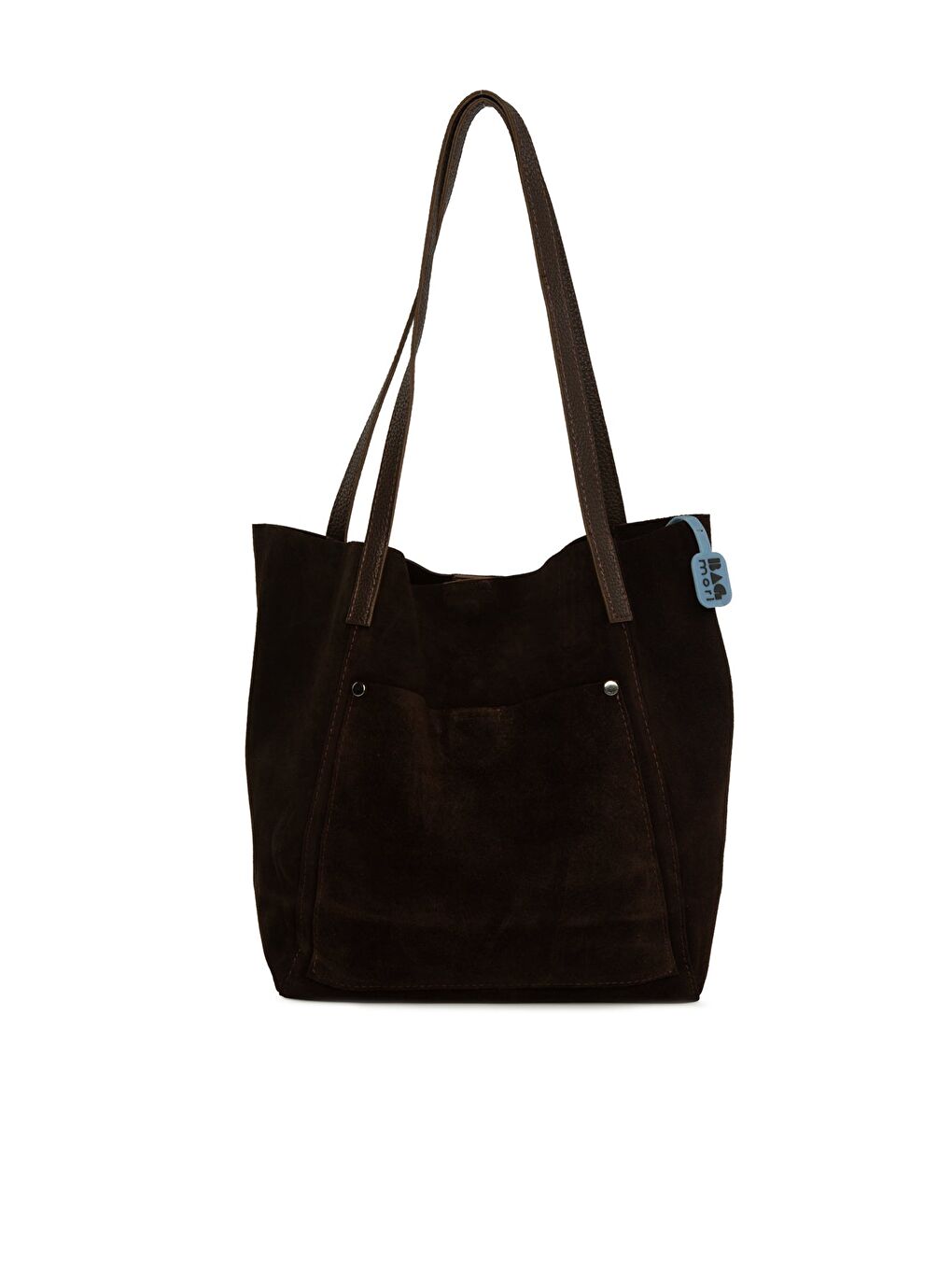 Kahverengi Hakiki Yarma Deri Cepli Tote Çanta-3