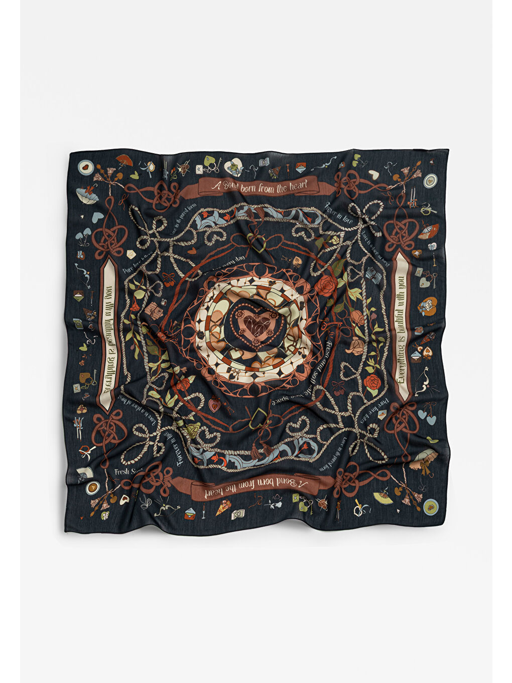 Karışık DREAMY SKIES DESEN FLOŞ VİSKON EŞARP OCEAN MIST