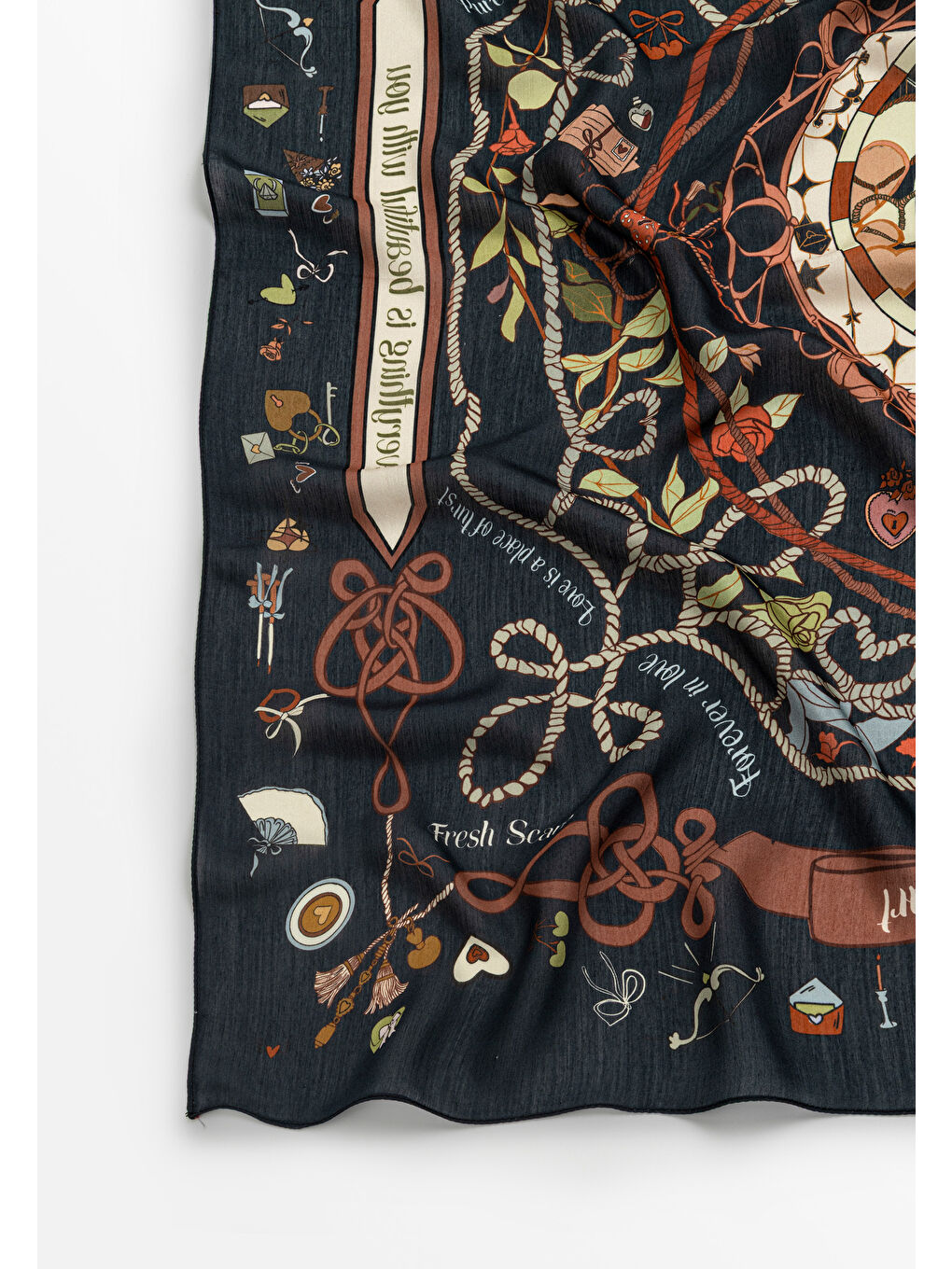 Karışık DREAMY SKIES DESEN FLOŞ VİSKON EŞARP OCEAN MIST-1