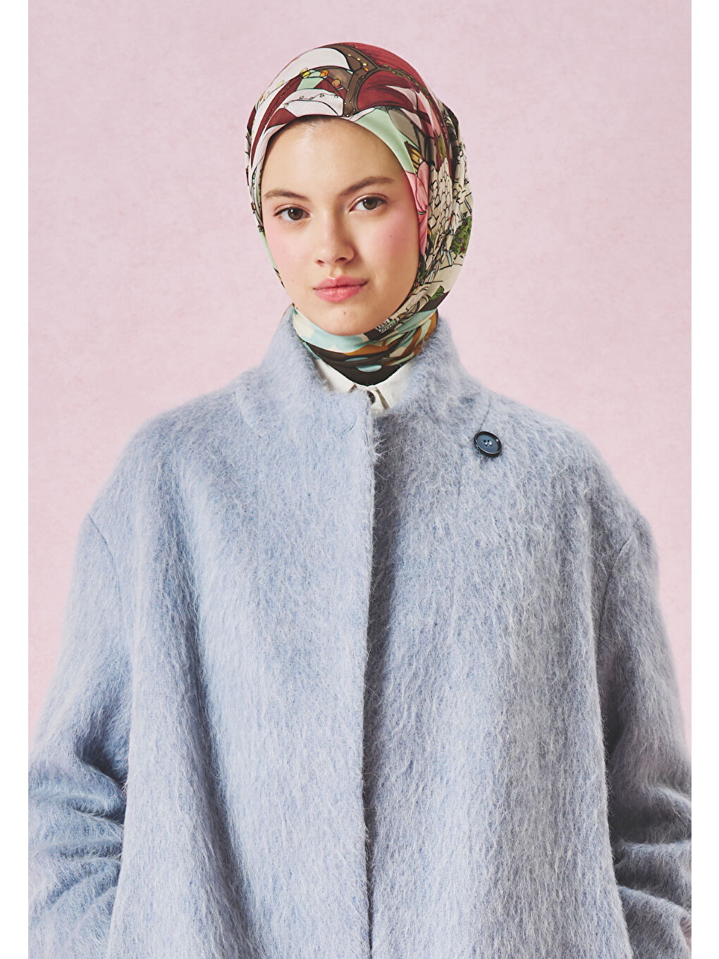 Karışık STARLIGHT HARMONY DESEN FLOŞ VİSKON EŞARP SECRET FOREST-4