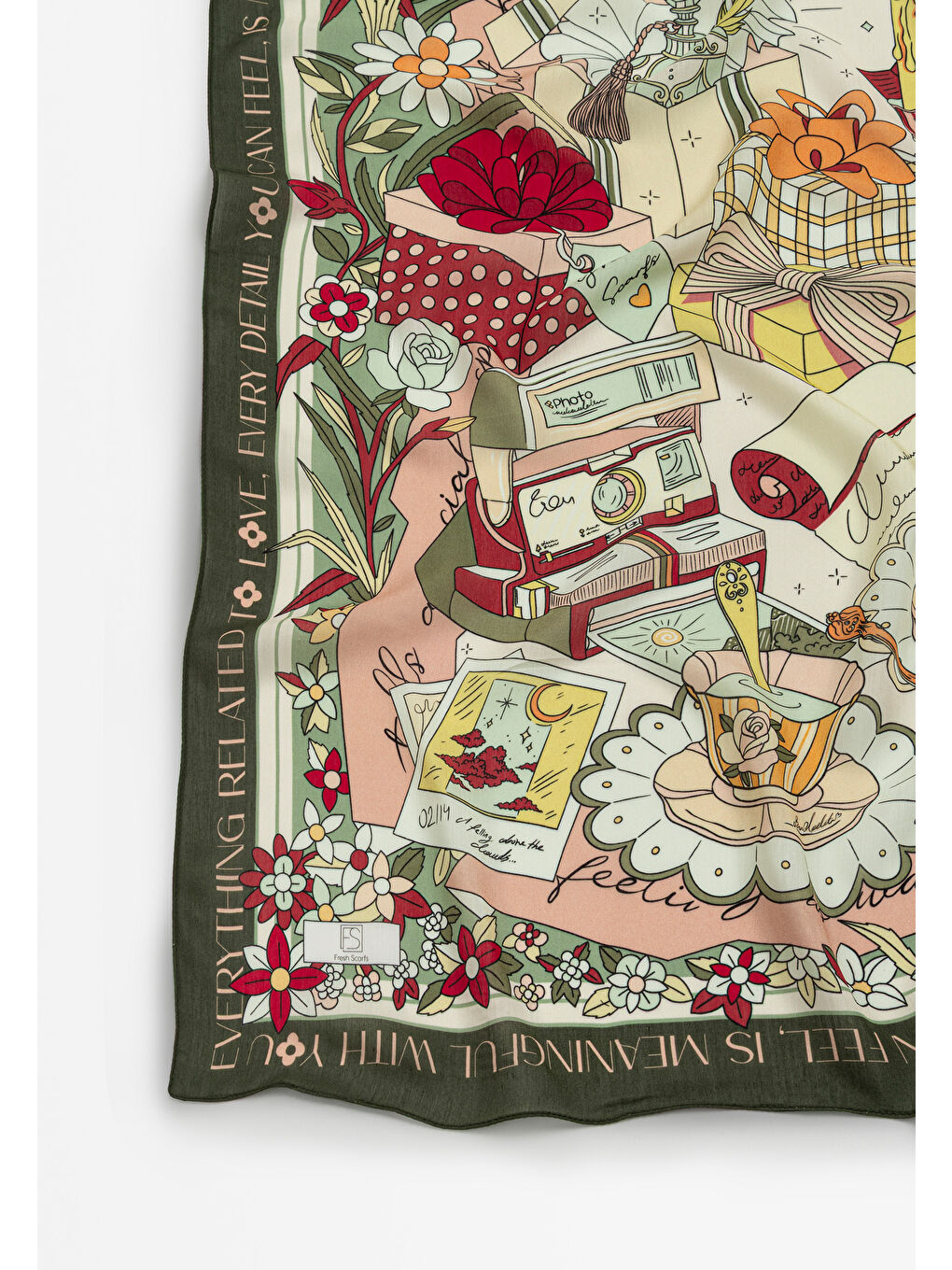 Karışık A CINDIRELLA'S DREAM DESEN FLOŞ VİSKON EŞARP FOREST-1