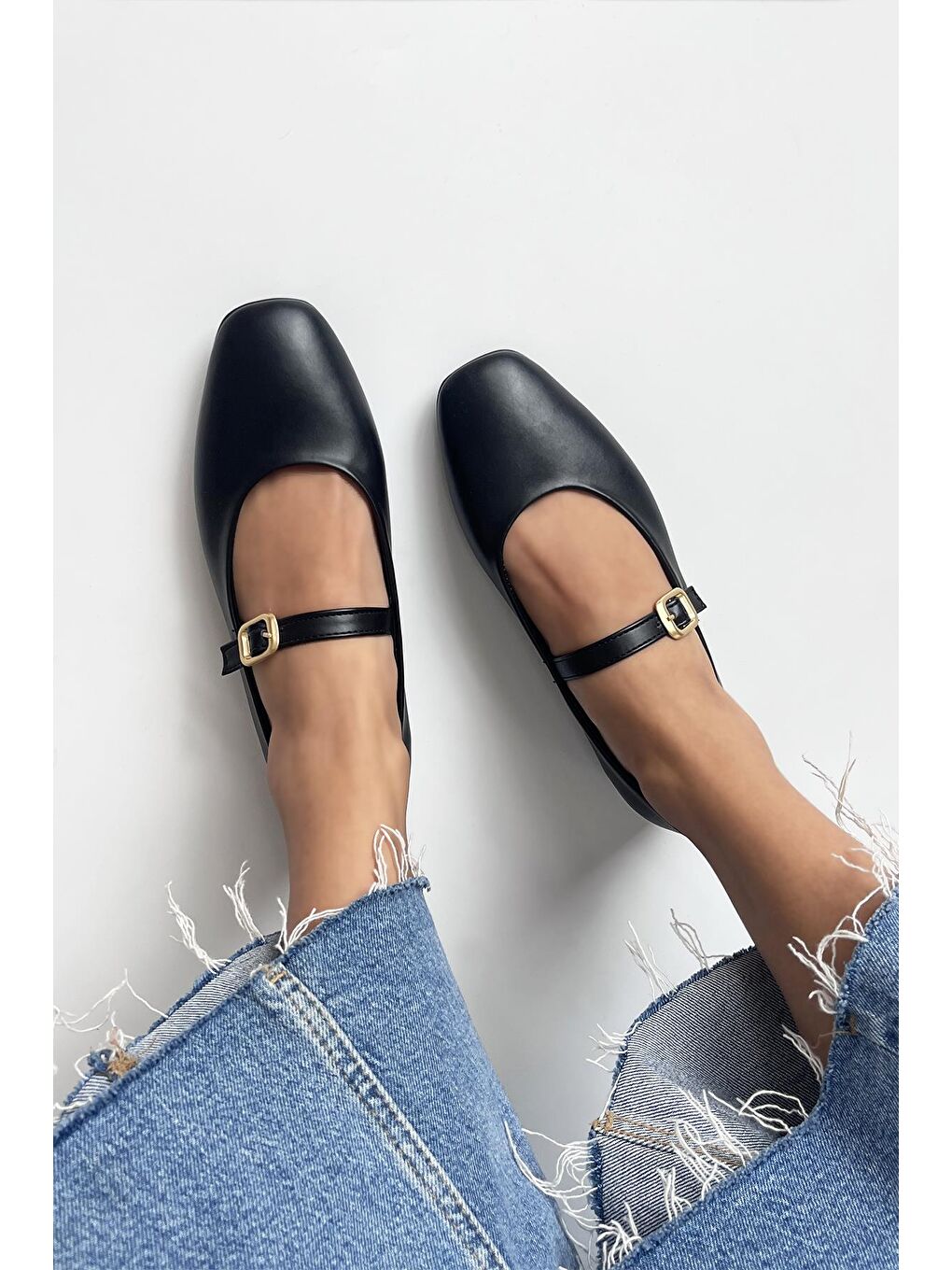 Karmin  Kadın  Kemer  Detay  Deri  Babet Siyah