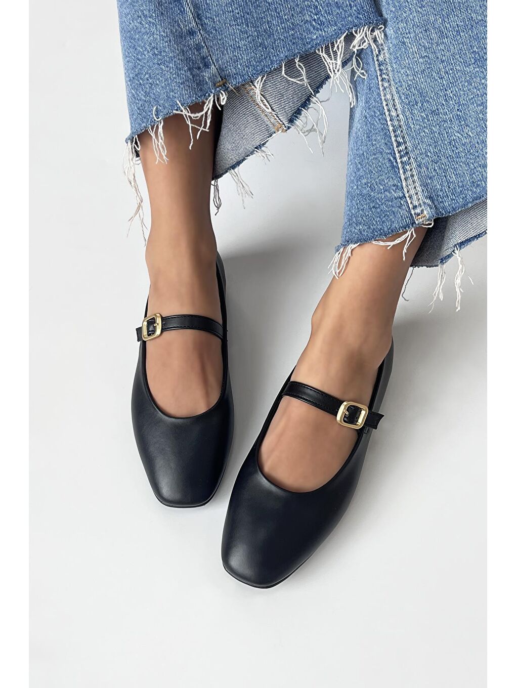 Karmin  Kadın  Kemer  Detay  Deri  Babet Siyah-1