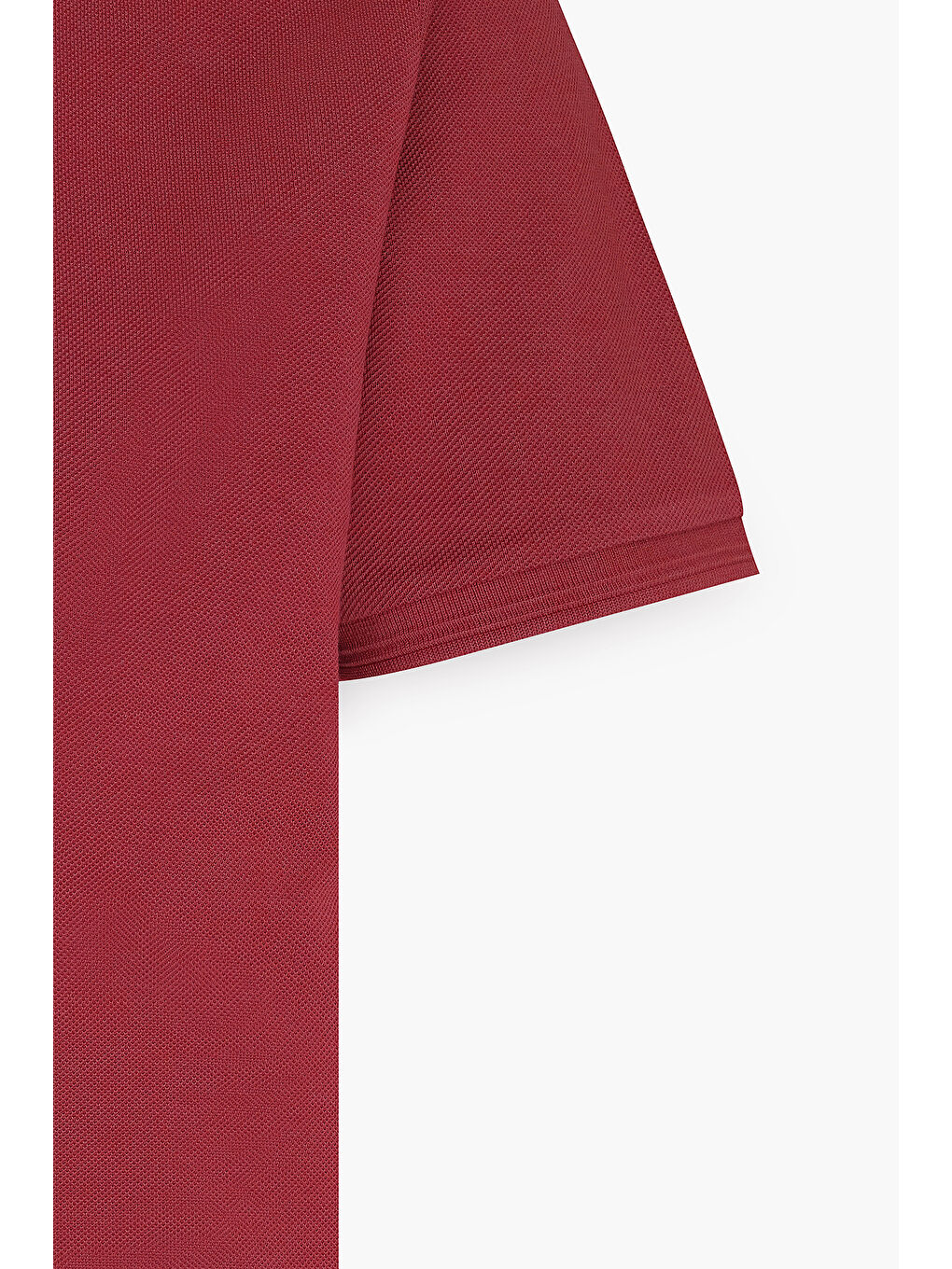 Erkek Bordo Slim Fit Dar Kesim Polo Yaka %100 Pamuk Kısa Kollu Tişört-7
