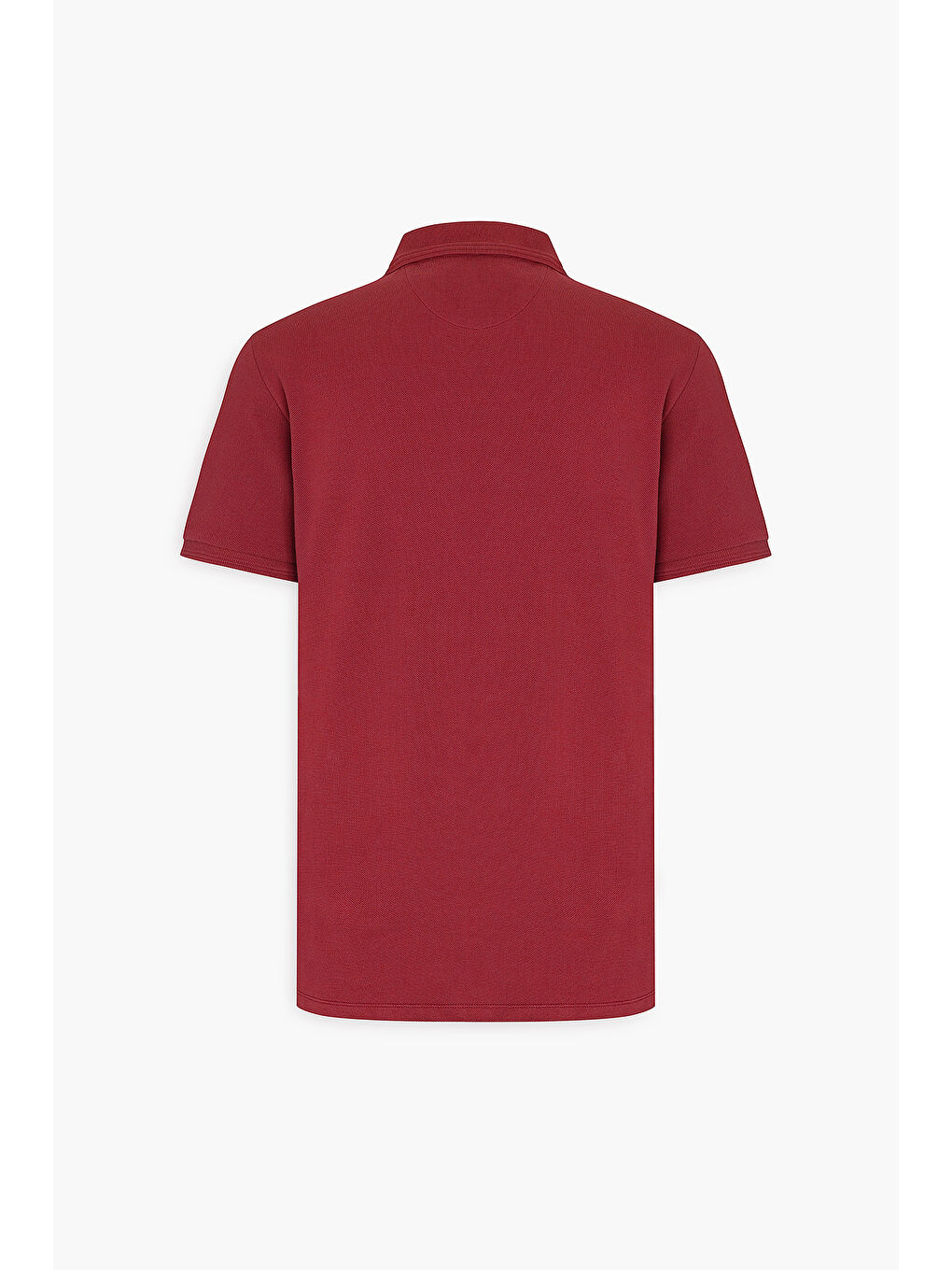 Erkek Bordo Slim Fit Dar Kesim Polo Yaka %100 Pamuk Kısa Kollu Tişört-8
