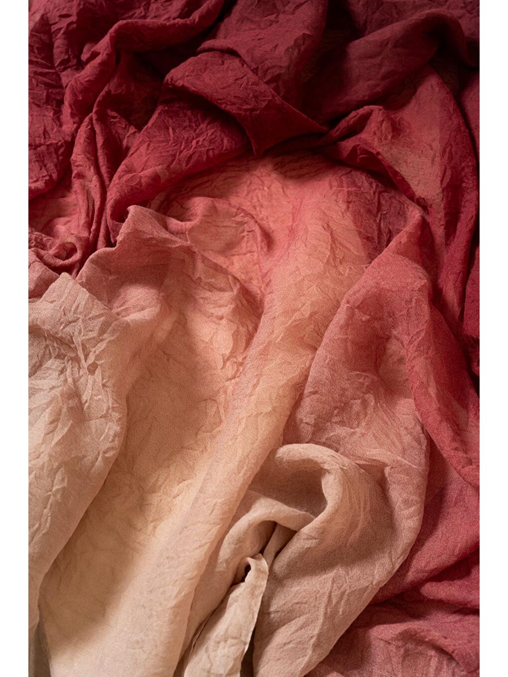 Bordo Kadın Degrade Konfor Şal-1