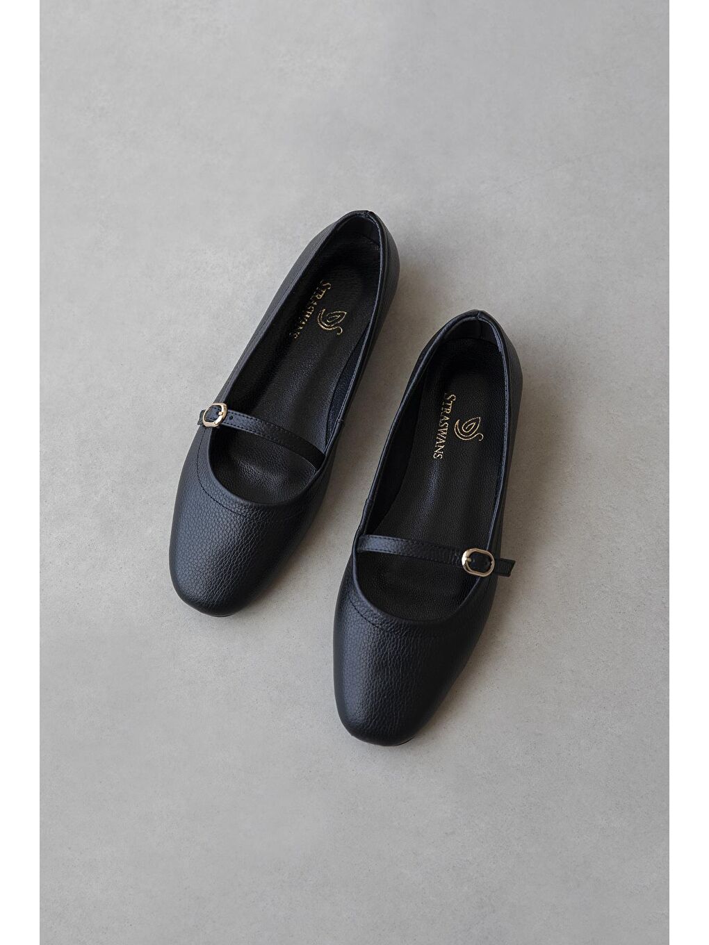 Wigins Kadın Hakiki Deri Babet Siyah-1