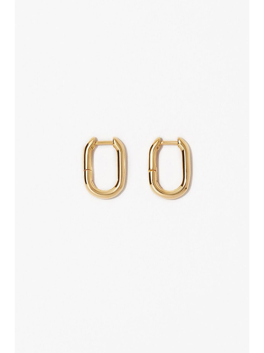 Sarı Elpis Oval Halka Küpe-1