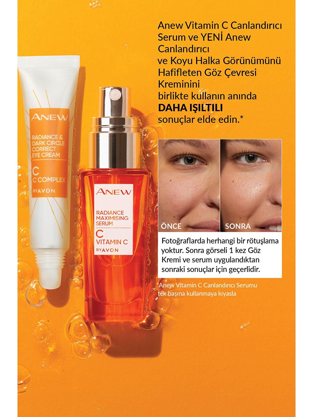 AVON Renksiz Anew Radiance Koyu Halkalar için Göz Kremi 15 Ml. - 7