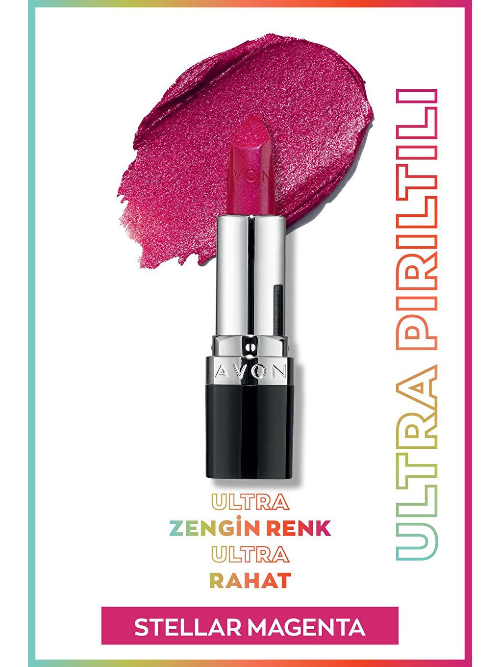 AVON Ultra Shimmer Lipstick - Stellar Magenta - 1