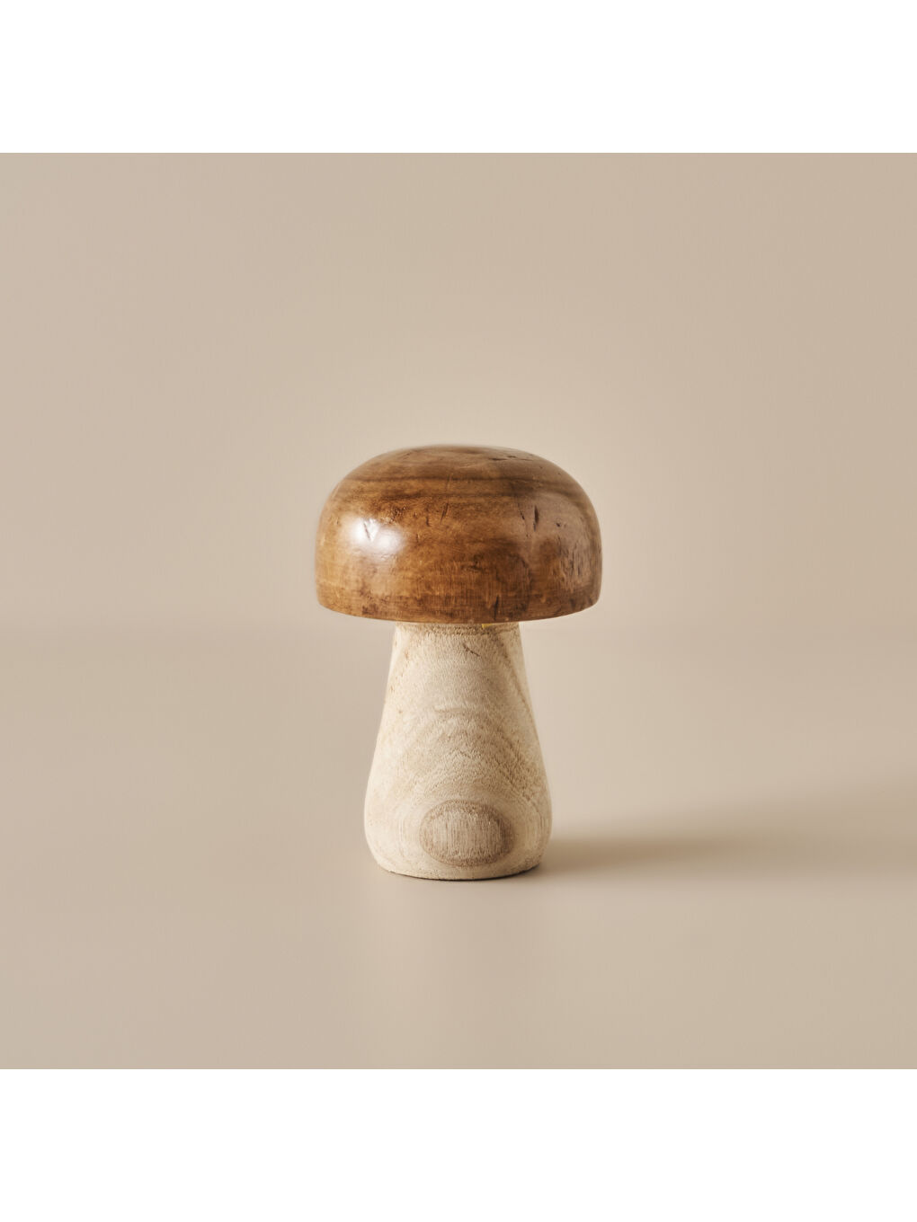 Bella Maison Bej Mushroom Dekoratif Obje Naturel (14x20 cm)