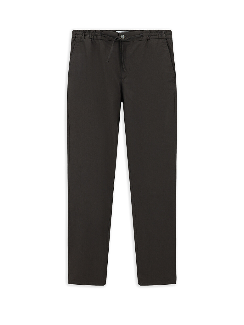 Kahverengi Slım Fit likralı/Ketenli  Spor Chino Pantolon-6
