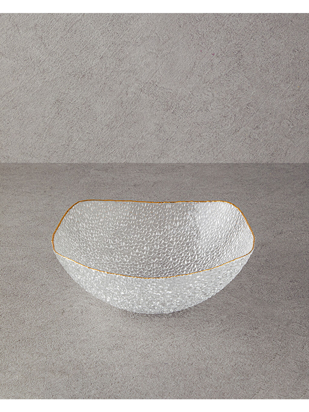 Sarı Giselle Cam Salata Kasesi 25 cm Gold-1