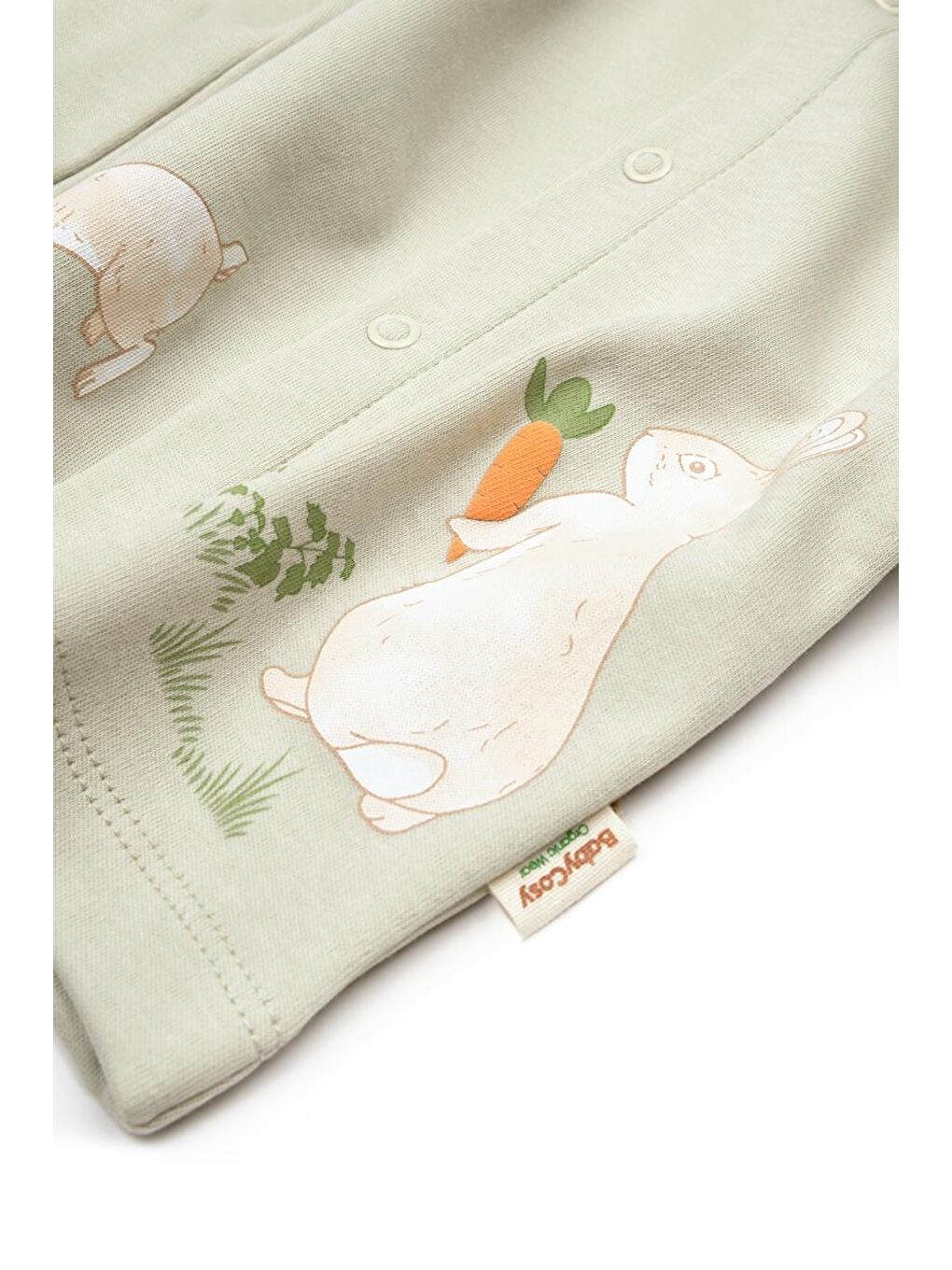 BabyCosy Organic Wear Ekru Bebek 3lü Bebek Takım Fularlı %100 Organik Pamuk, Bebek ve Yenidoğan Serisi - CSY5202 - 8