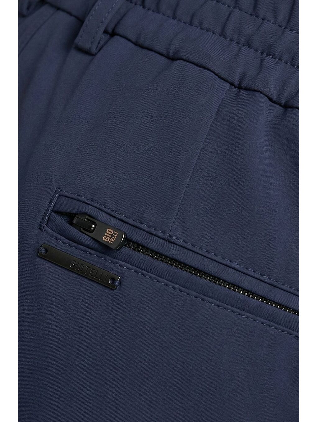 Giotelli Lacivert Dokuma Kumaş Normal Bel Standart Boy Erkek Pantolon-2