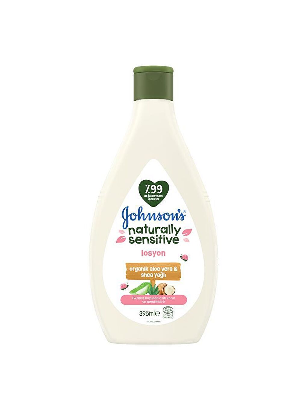 JOHNSON'S Renksiz Naturally Sensitive Losyon 395 ml - 1