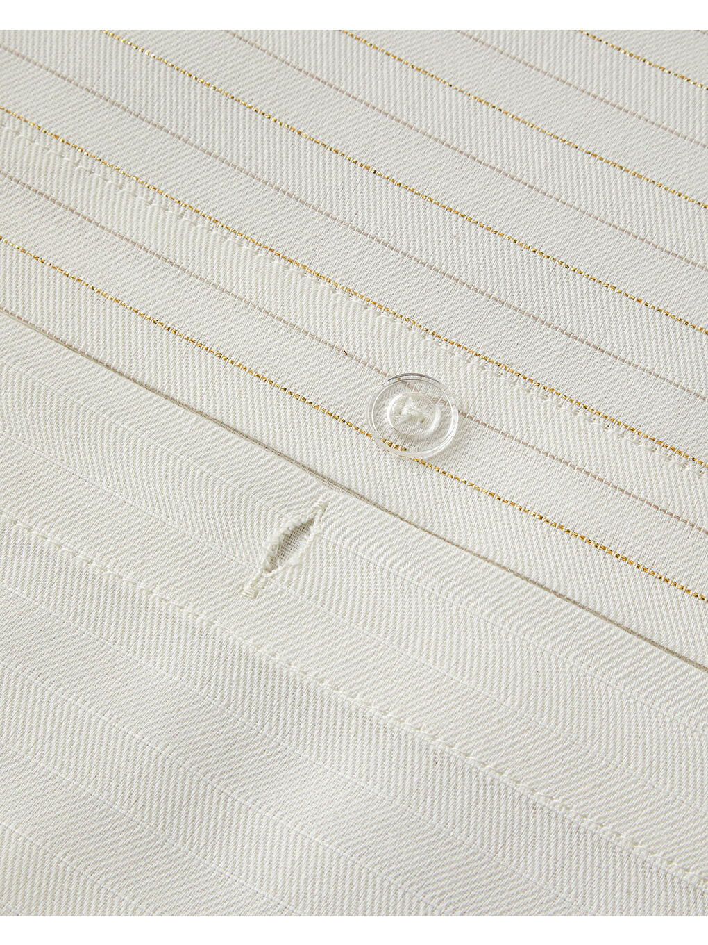 Sarı Elegant İpliği Boyalı Çift Kişilik Nevresim Takımı Gold-5