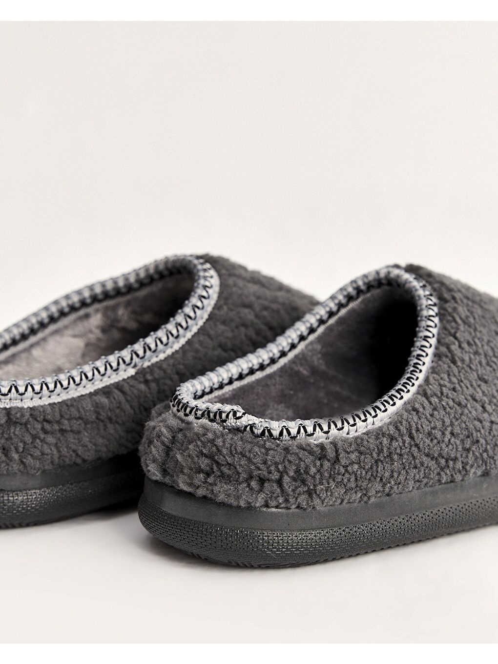 Gri Kadın Ev İçi Ayakkabı – Layla-2