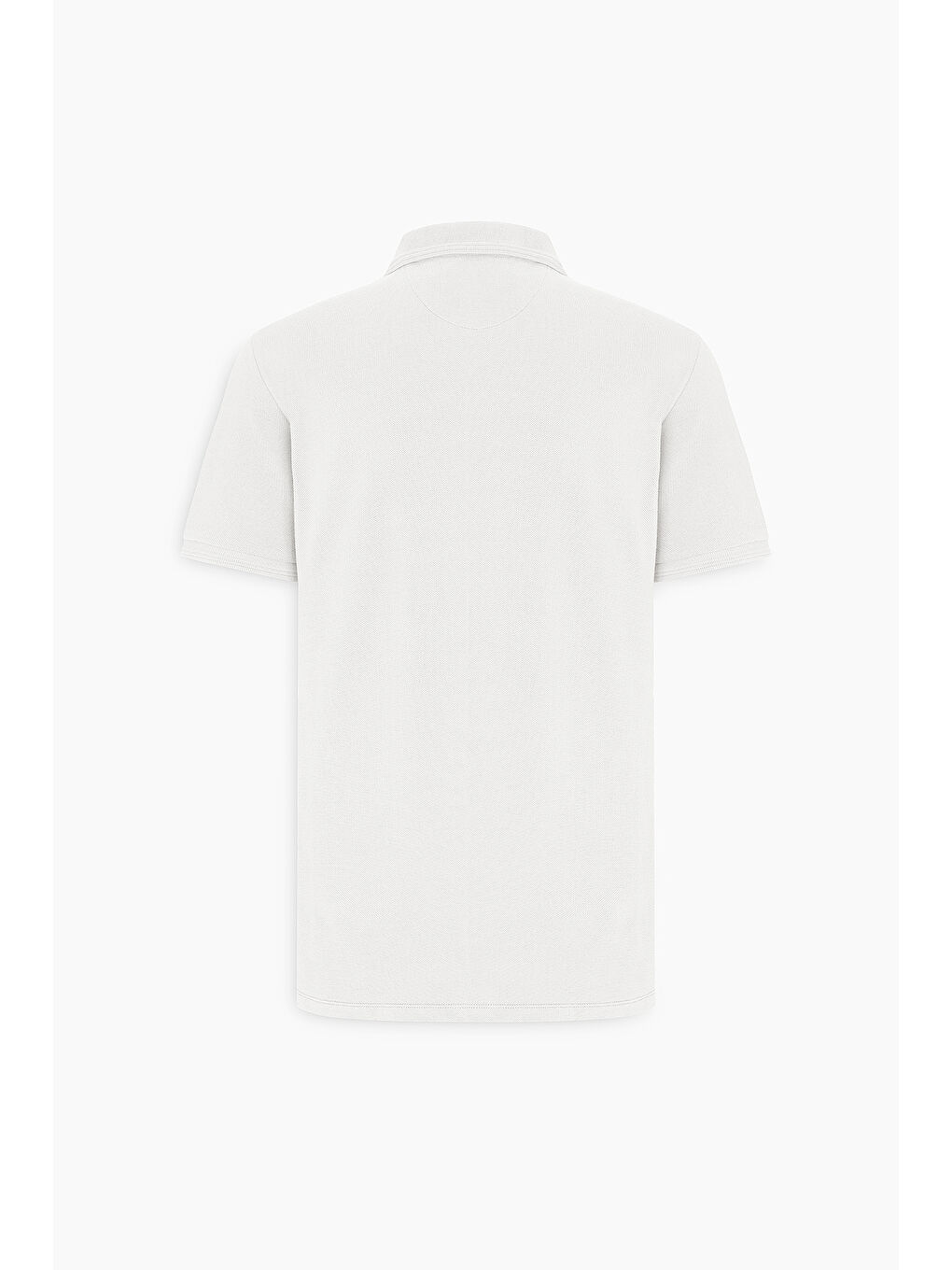 Erkek Beyaz Slim Fit Dar Kesim Polo Yaka %100 Pamuk Kısa Kollu Tişört-8