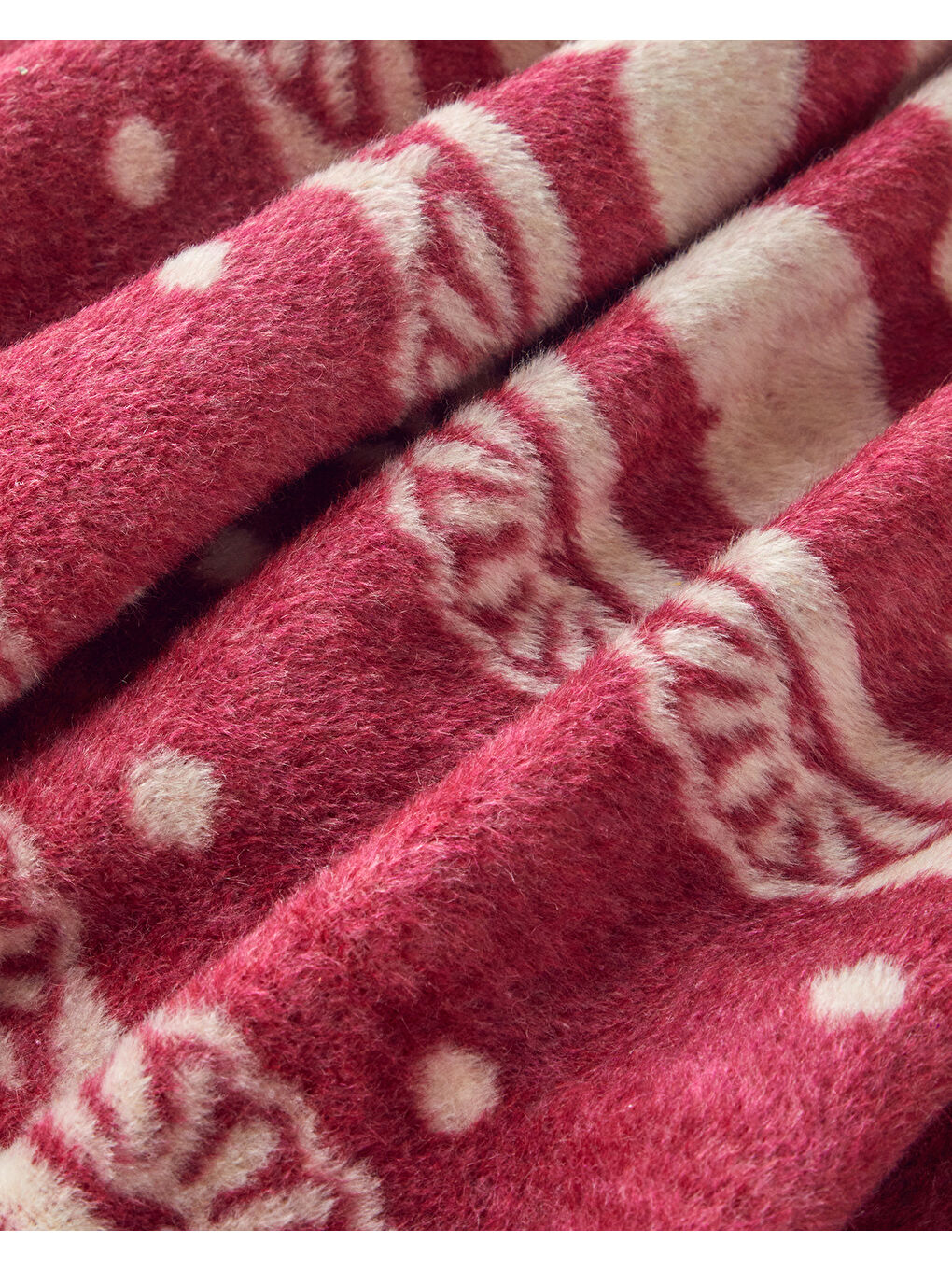 Kırmızı romantic memories Akrilik Tv Battaniye 130x170 cm Vişne-2