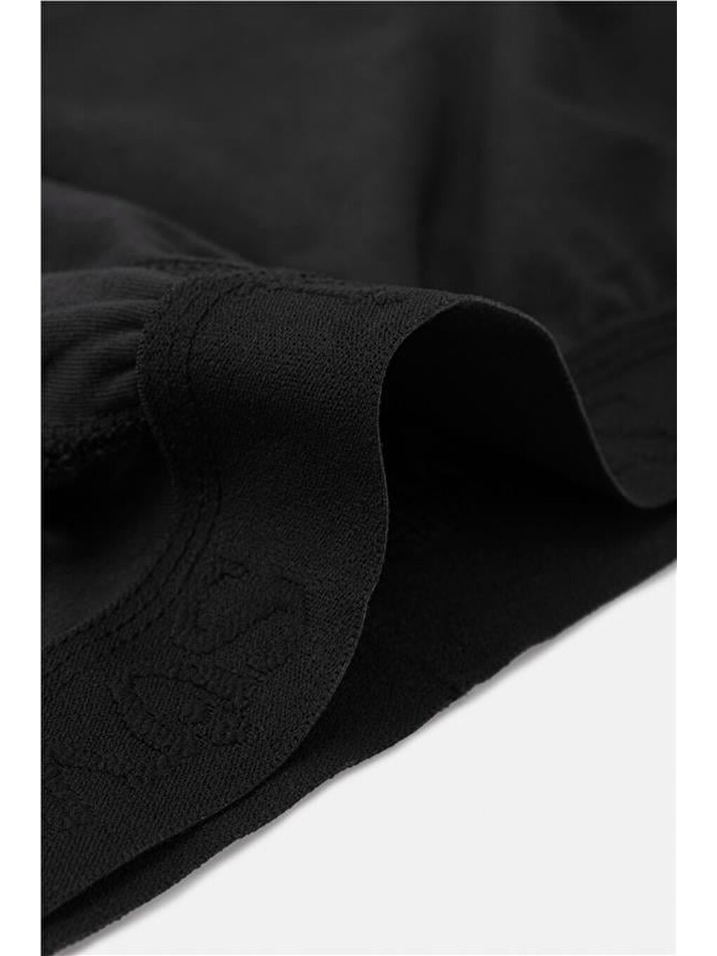 Siyah Regular Düz Boxer-1