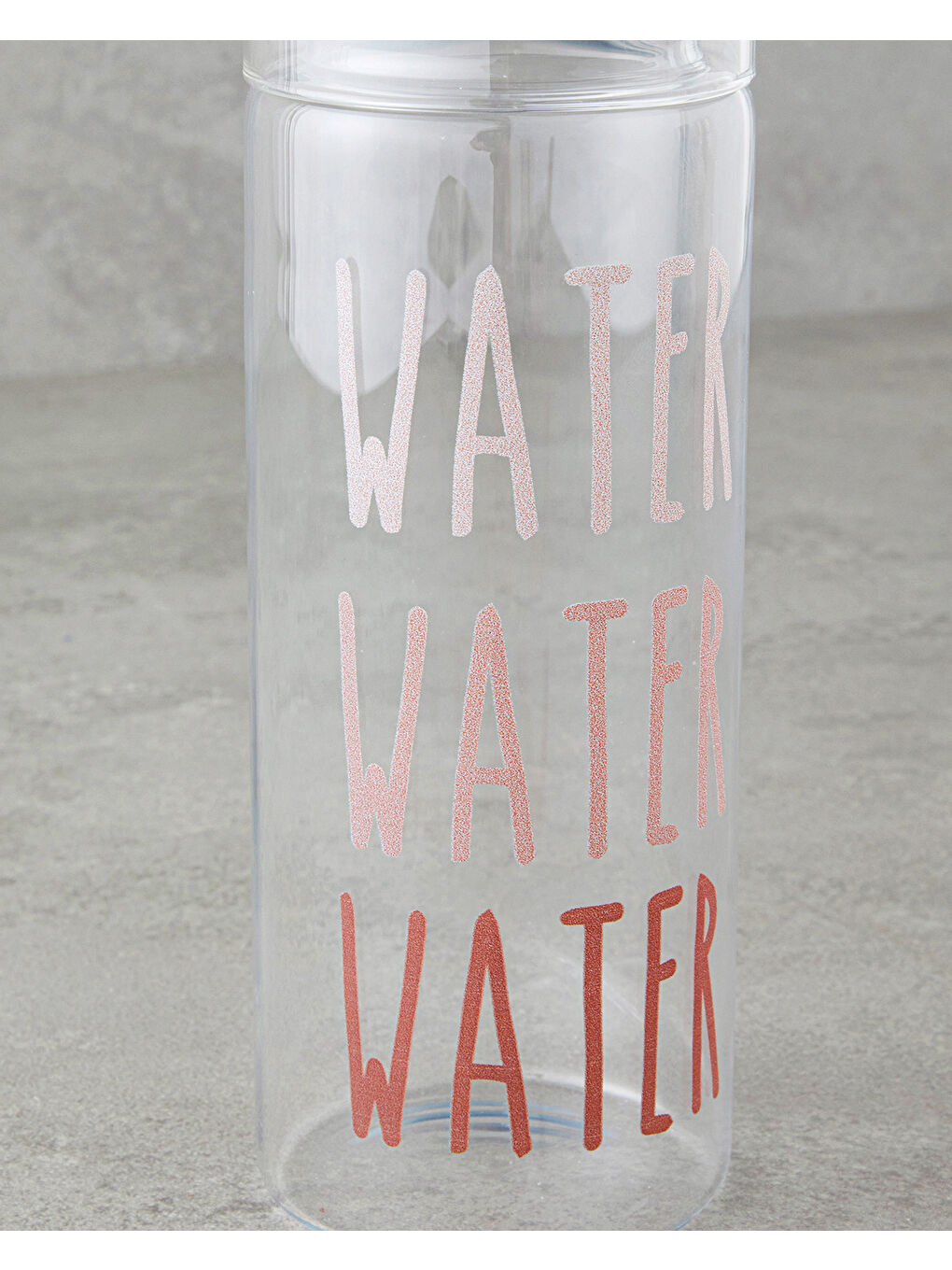 Watery Cam Başucu Sürahi 750 ml + 250 ml Pembe-2