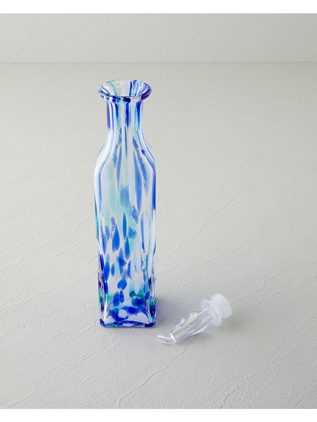 English Home Pattern Cam Yağdanlık 450 ml Mavi - 1