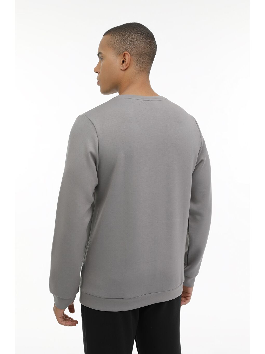 LOTTO Gri M-CIELO C NECK SWT 3PR Gri Erkek Sweatshirt - 1