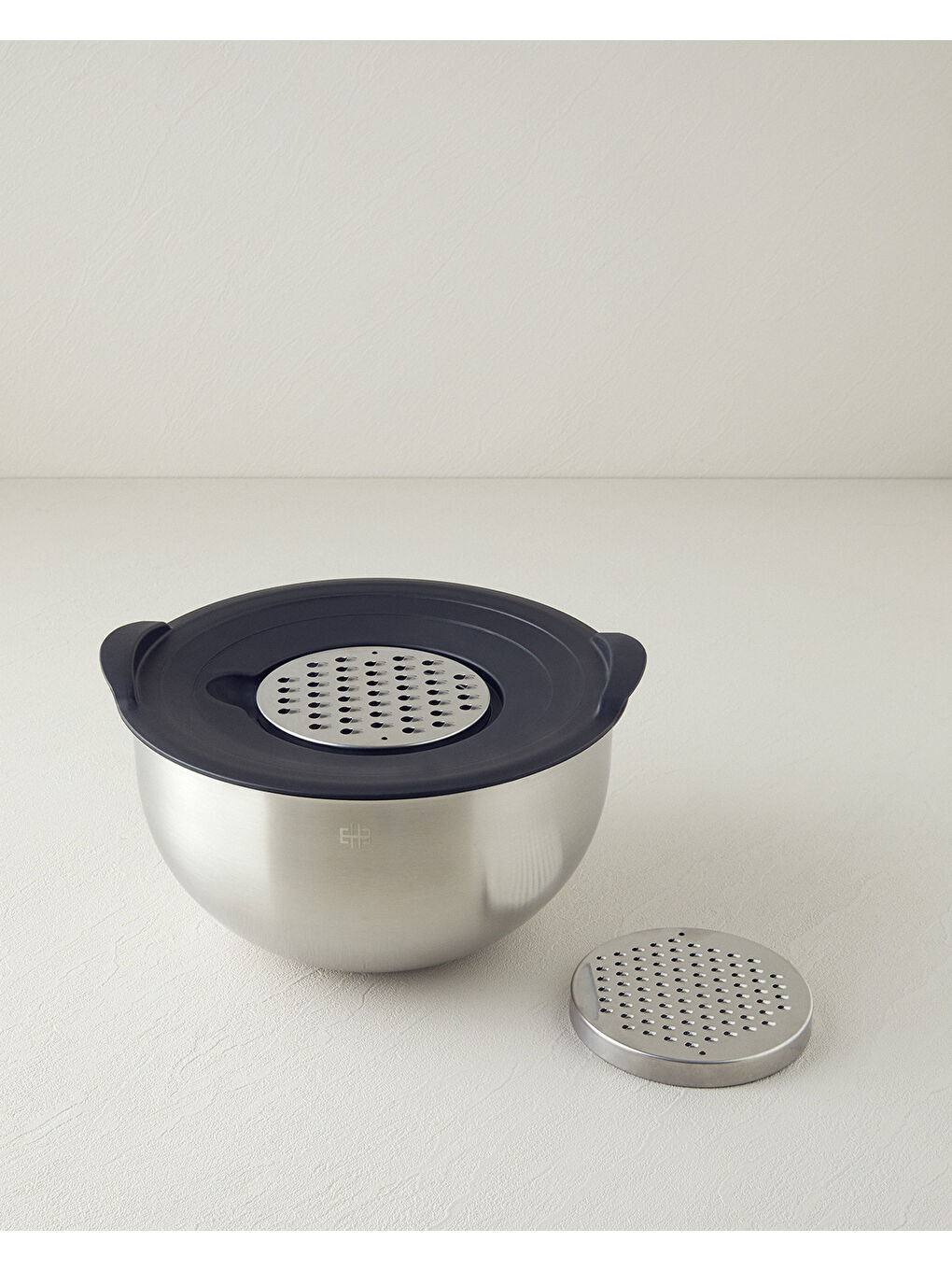 Gri Inox Paslanmaz Çelik 5 Parça Rendeli Karıştırma Kabı Silver-1